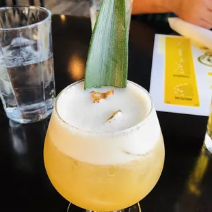 Mezcal cocktail