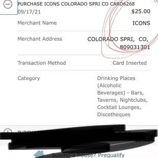 Bank statement from the next morning where I realized I was robbed for selzer water.