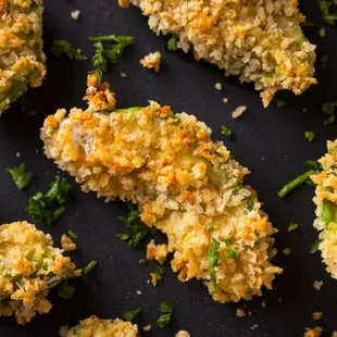 chicken wings and fried chicken, interior