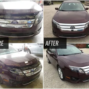 Before and After Auto Body Repair