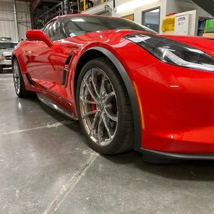 New Corvette repairs.