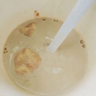 Affogato! Coffee poured over vanilla soft serve....and I had them add hot fudge!