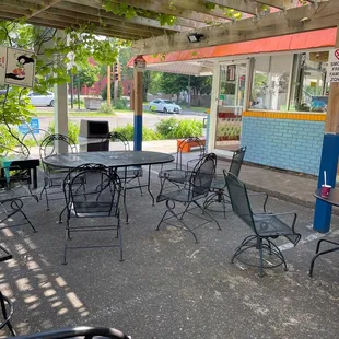 Outdoor seating area