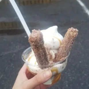 Churro sundae