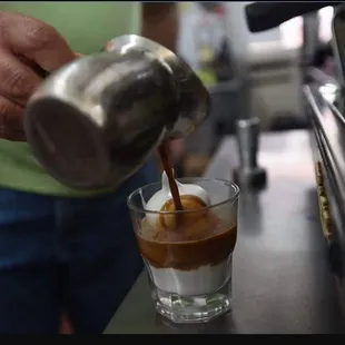 Affogato: Best affogato,espresso and vanilla ice cream
