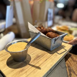 Crawfish Corn Beignets