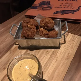 Crawfish Corn Beignets
