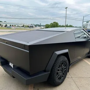 Tesla Truck with driver