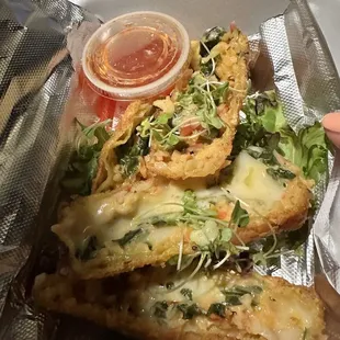 Salmon Egg Rolls