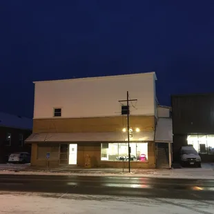 the outside of the building