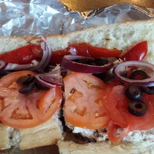 Homemade Chicken salad cold sub w/cranberries &amp; walnuts Trust me..it's real good!