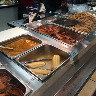 a variety of food items