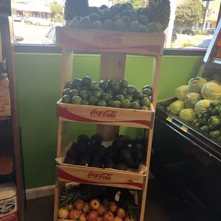 lemons, apples, and pineapples