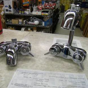 Plumbing: Faucets, parts and supplies.