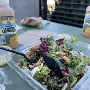 Lavender Lemonade, Kale Caesar wrap and Colorado Cobb!