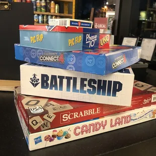 Games at the bar/cafe