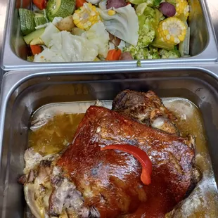 Fresh from the kitchen! Stop by today and have a taste of our delicious hot food!