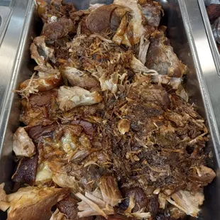 Fresh from the kitchen! Stop by today and have a taste of our delicious hot food!