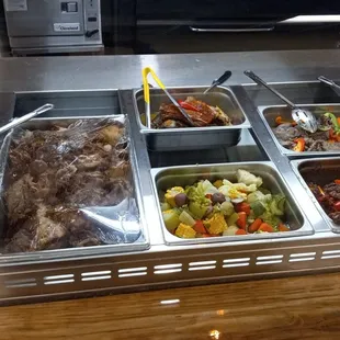 Fresh from the kitchen! Stop by today and have a taste of our delicious hot food!