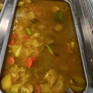 Fresh from the kitchen! Stop by today and have a taste of our delicious hot food!