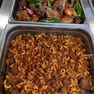 Fresh from the kitchen! Stop by today and have a taste of our delicious hot food!