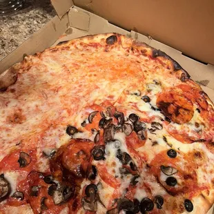 pizza, food