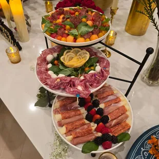Meat, Fruit, Cheese Platter
Grazing table
charcuterie catering presentation