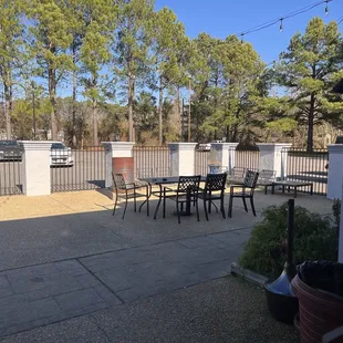 Outdoor seating available