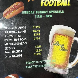 Happy hour all day Sunday!