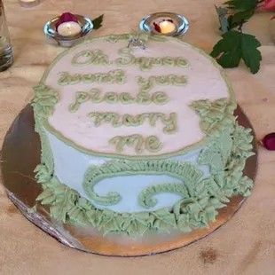 Proposal Cake