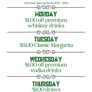 Daily Drink Specials