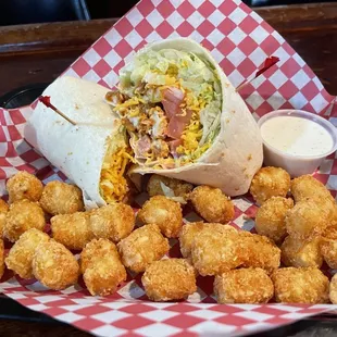 Buffalo chicken wrap