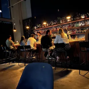 The bar area