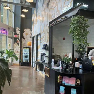 The coffee shop next to the skate shop