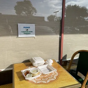 Table outside