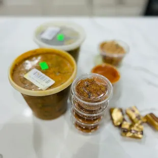  variety of condiments