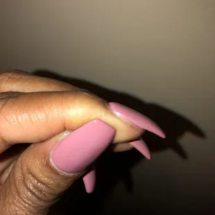 Sides aren&apos;t painted. Neither was acrylic applied.
