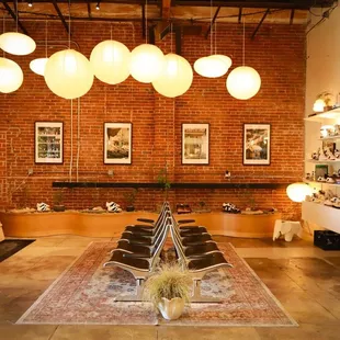 Small shop that designs their own shoes.