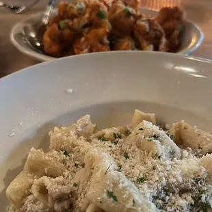 Rigatoni and Calabrian cauliflower.