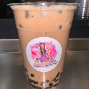 Vanilla Chai Milk Tea w Tapioca Pearls