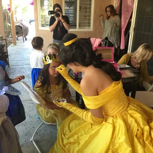Belle from Beauty and the Beast Princess make overs
