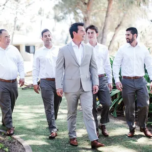Groom and groomsmen