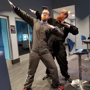 Pre-flight silliness.