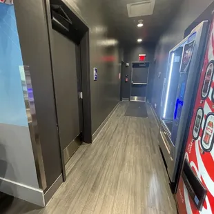 Bathroom and snack area