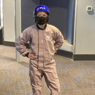 Me preparing to head into the tunnel