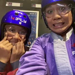 My daughter was extremely nervous so funny photos to ease the nerves