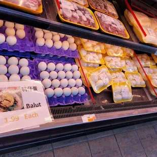 a display of eggs for sale