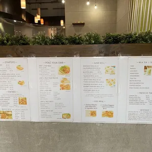 updated menu