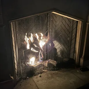 fireplace inside