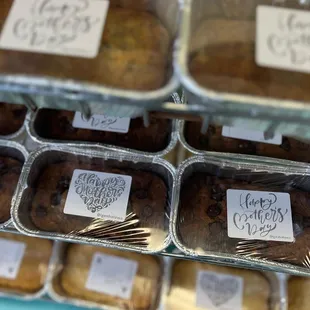 Banana Bread, Banana Chocolate Bread, and Lemon Olive Oil Cake for Mother's Day